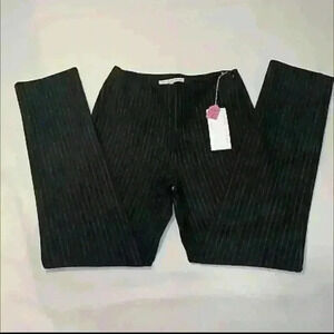 Donna Degnan NWT Women’s Size 2 Black W/ Gray Pin Stripped Straight Leg Slacks
